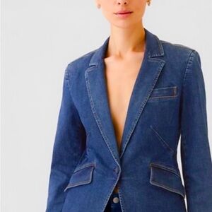 GAP Dark Wash Denim Blazer | Women’s Size 6 Tall